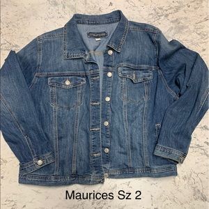 Maurices Size 2 denim jacket